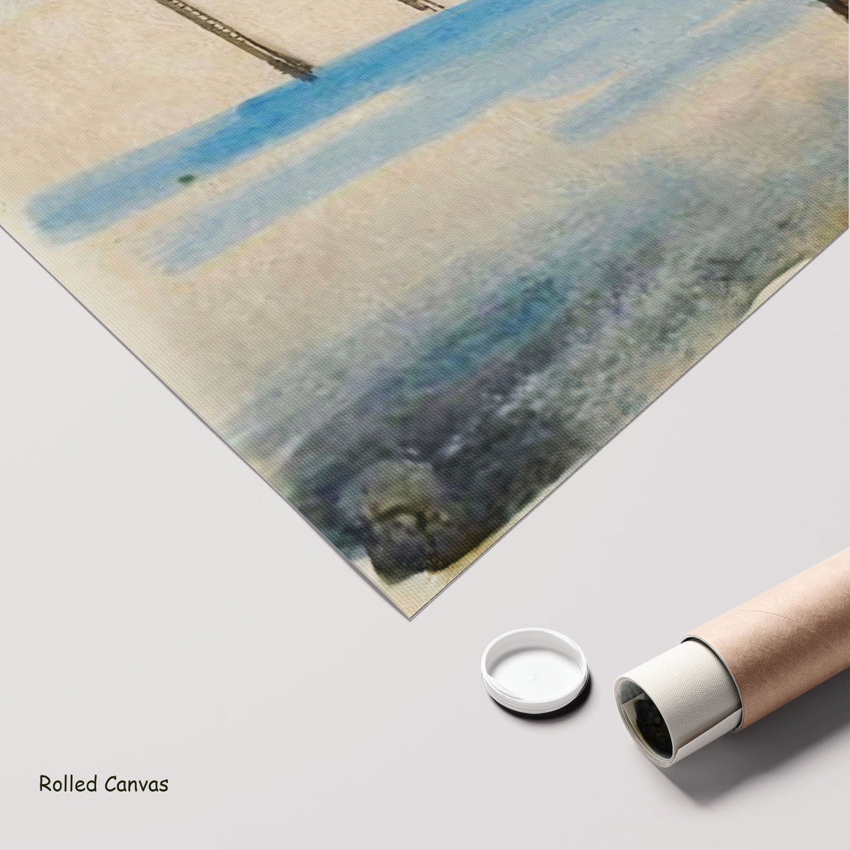 Reiher by Hans Thuar as a large rolled green and blue Expressionist canvas print