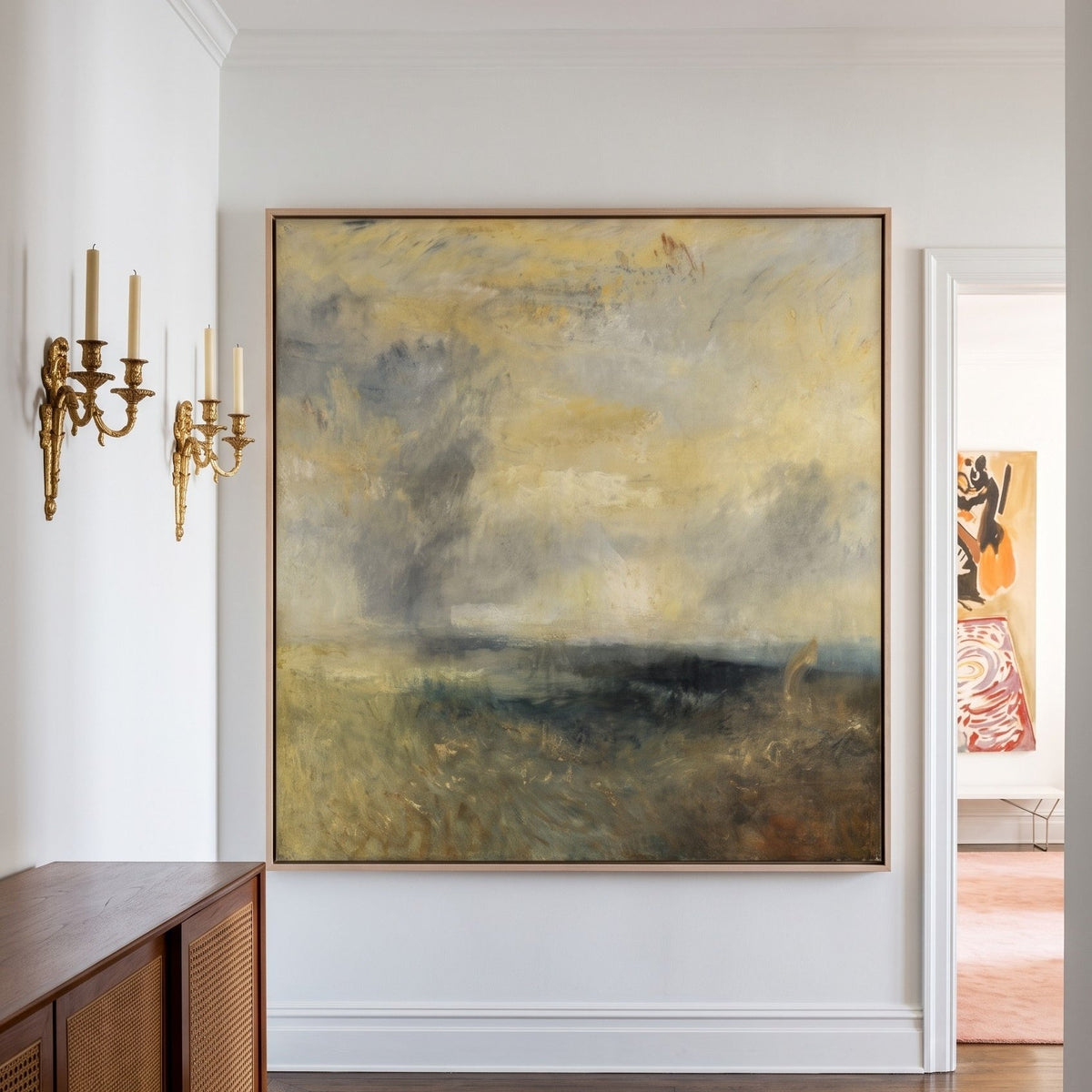 J.M.W. Turner | Large Yellow Grey Seascape Canvas Wall Art | Margate, from the Sea — room photo 2