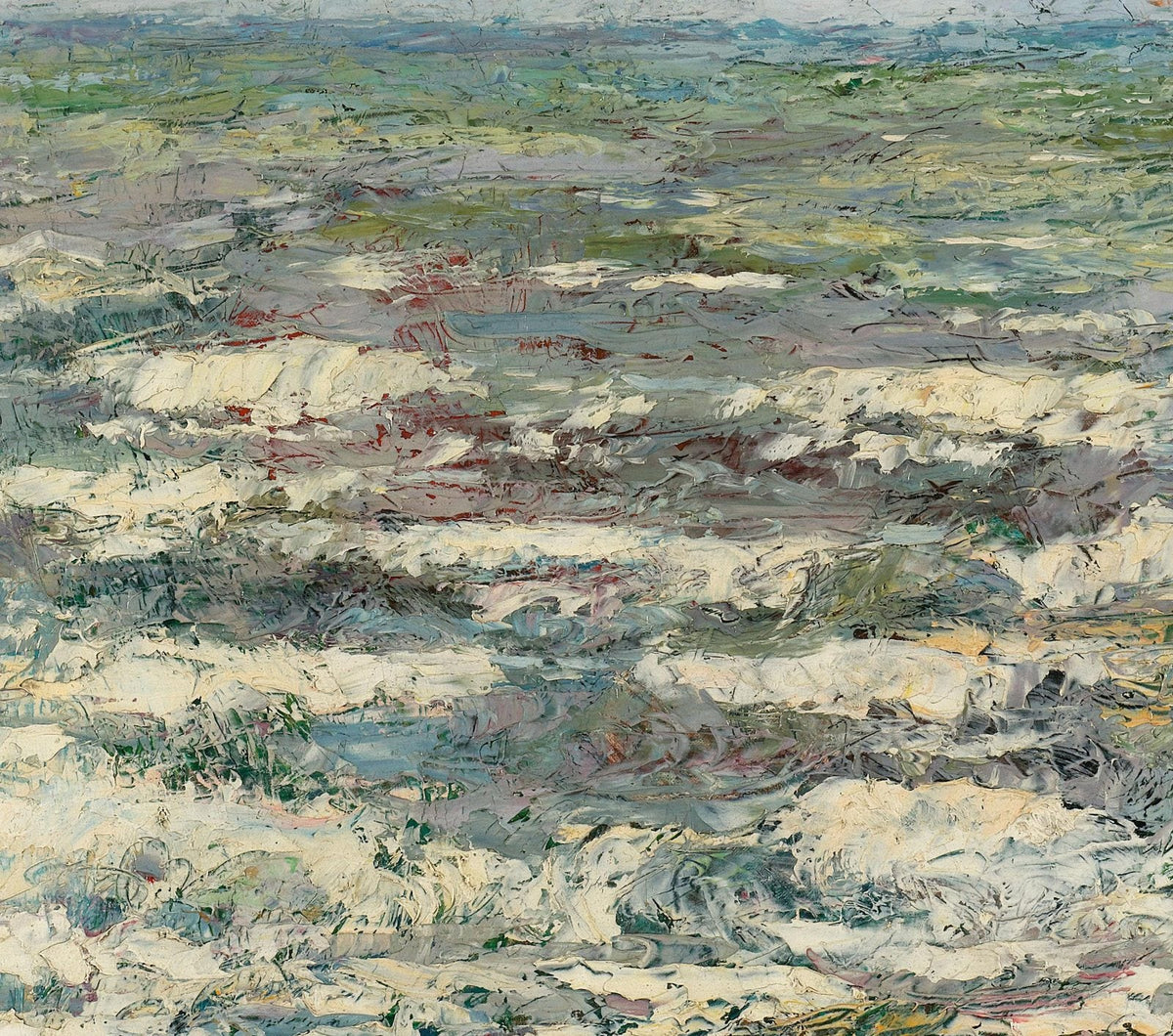 Jan Toorop — The Sea canvas — close-up detail of the framed canvas print