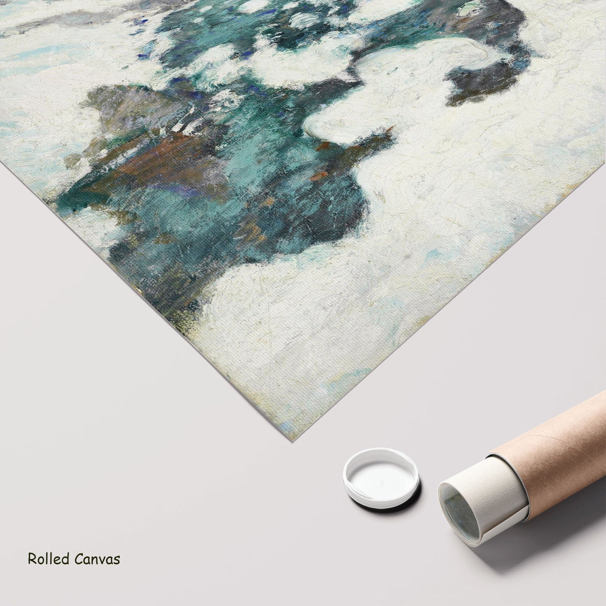 John Henry Twachtman, Icebound — rolled canvas 6