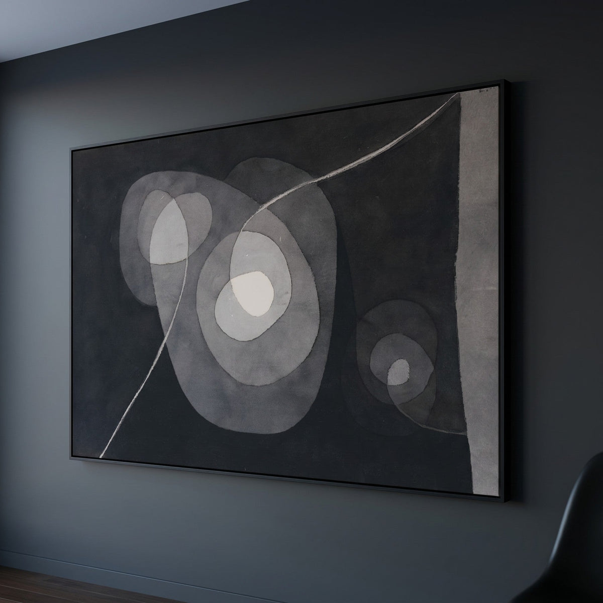 Spiral Screw Flowers II Botanical canvas wall art shown in a styled room by Paul Klee (view 6)