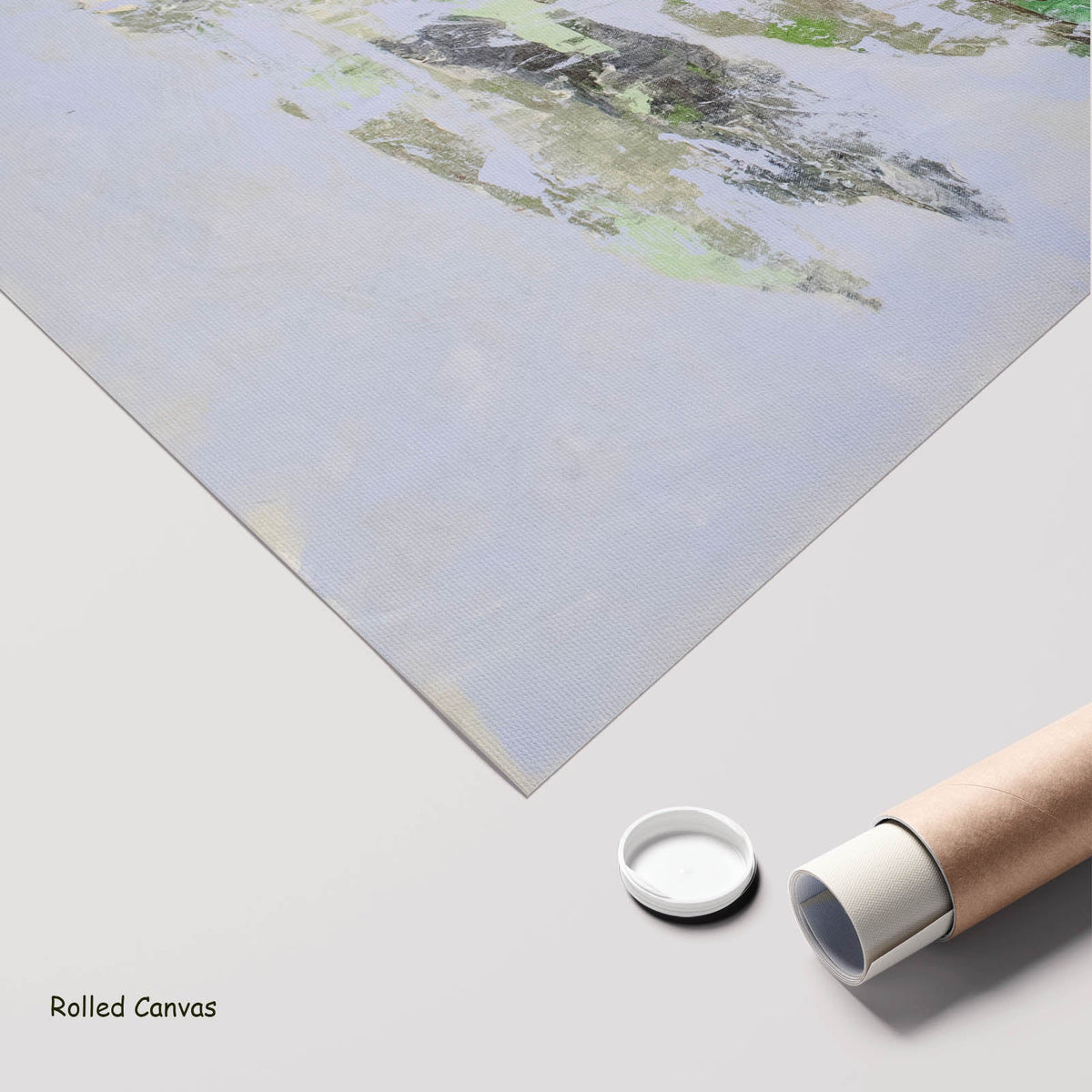 Summer Jiang — Forgotten Large Abstract art as a rolled canvas print
