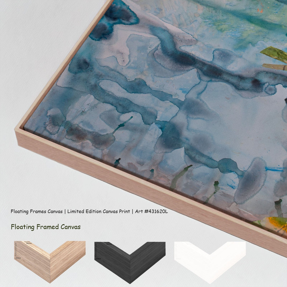 Summer Jiang — Golden Canopy Oversized canvas wall art with floating frame options