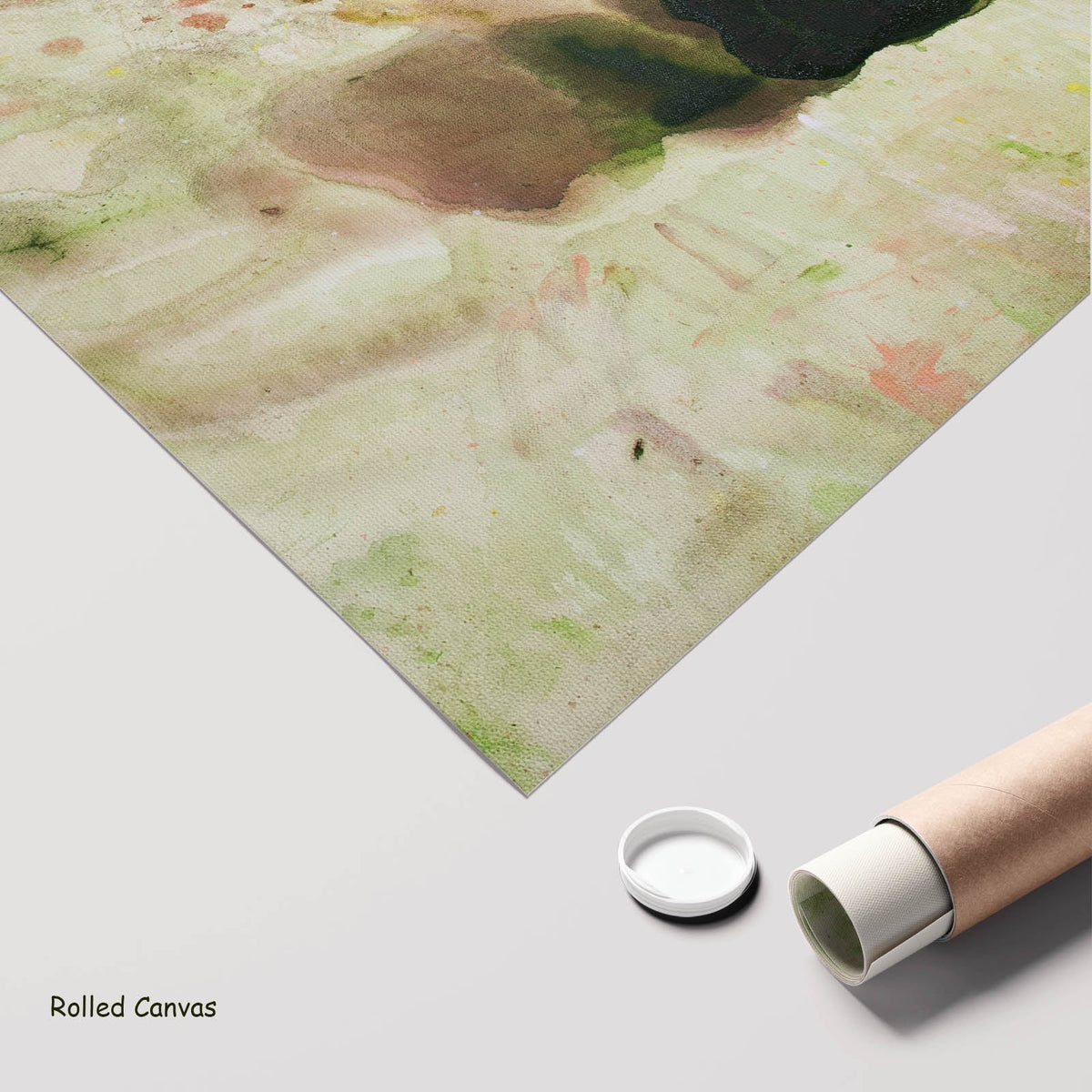 Summer Jiang — Swan's Whisper Large Scale Modern art as a rolled canvas print