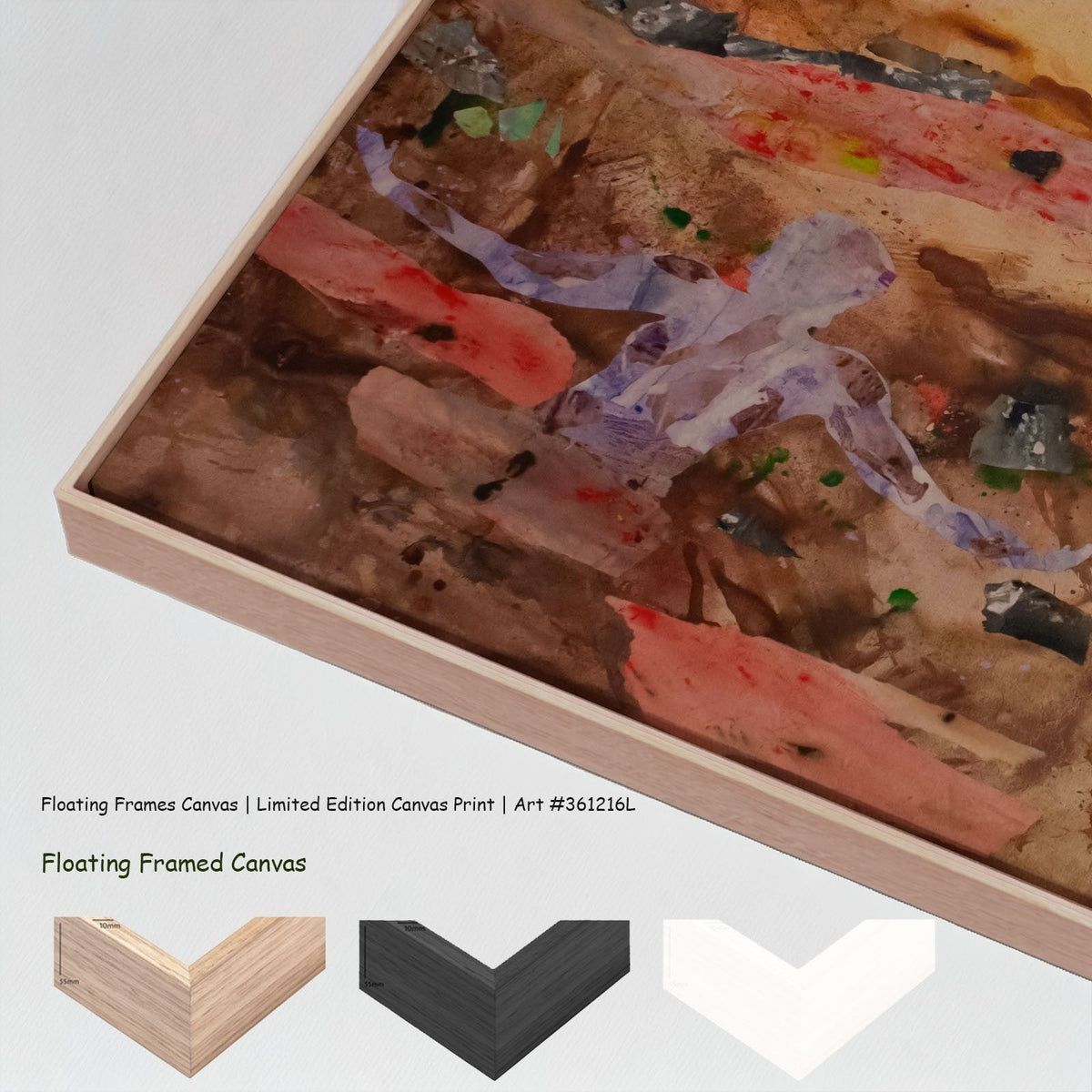 Summer Jiang — Walk Through Dawn Oversized canvas wall art with floating frame options