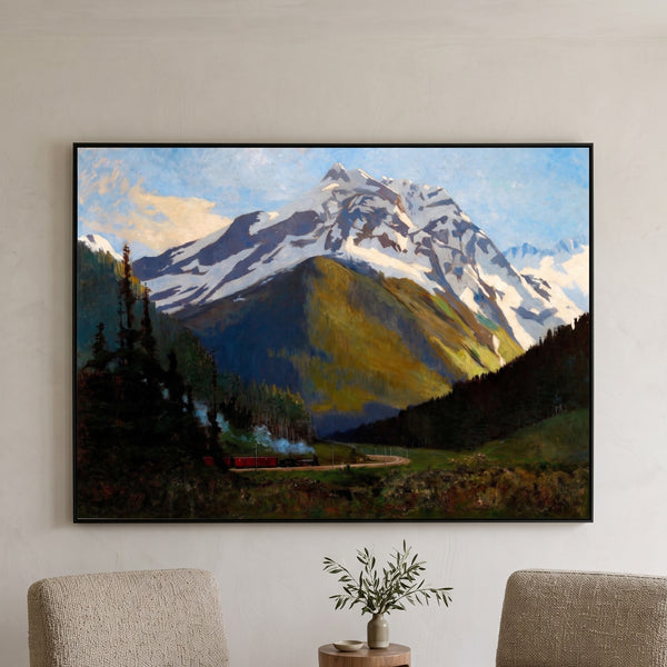 William Brymner | Huge Blue White Landscape Canvas Art | Mount Cheops