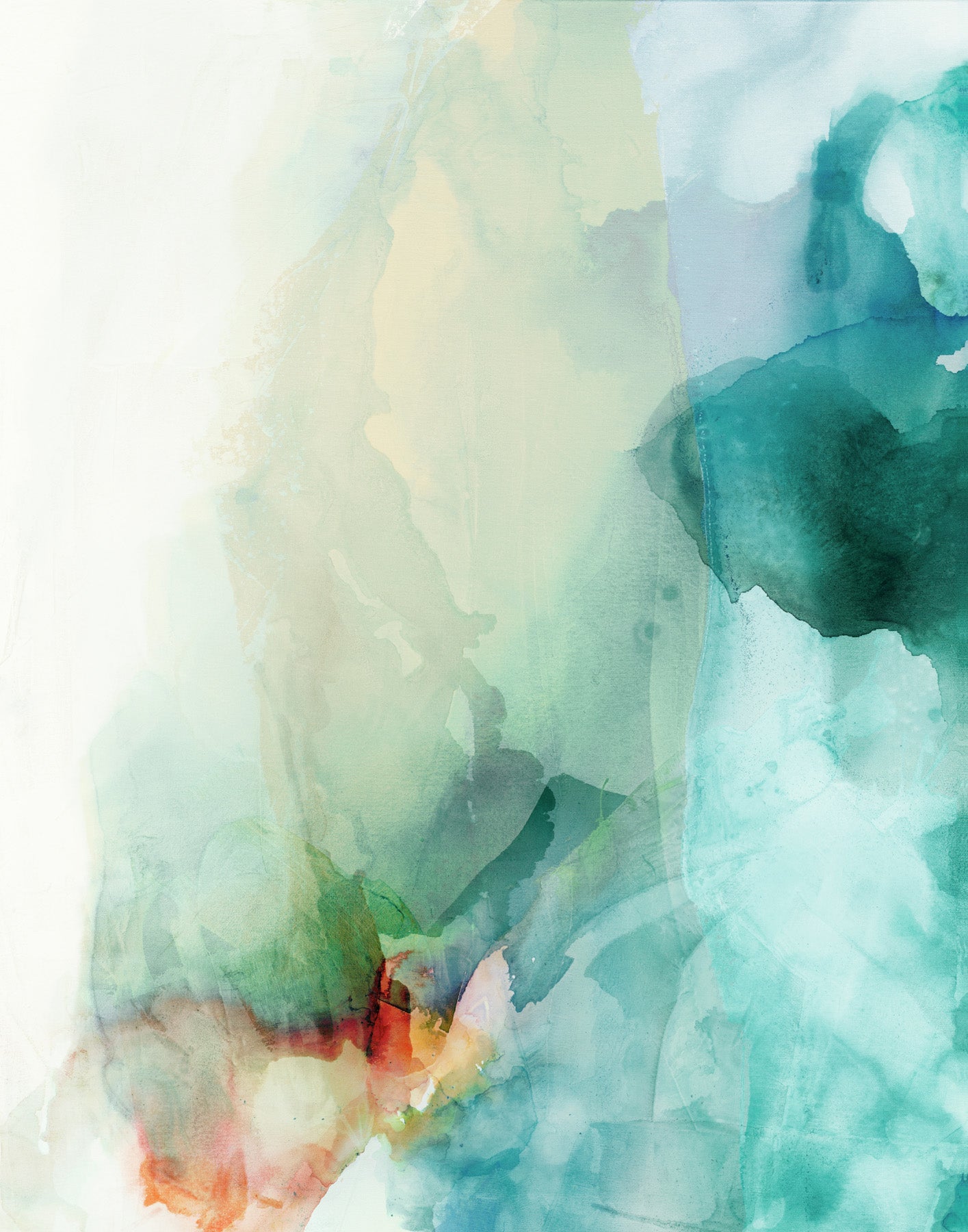 Mystic Blue — Large Scale Abstract canvas wall art