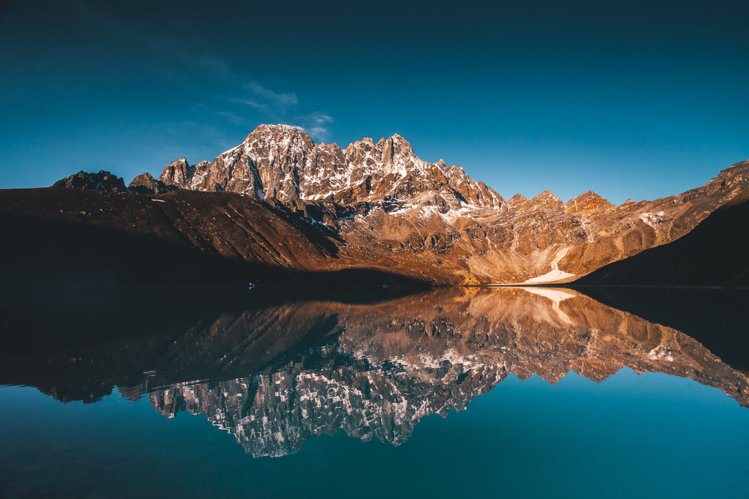 Mountain Reflection — Oversized Landscape canvas wall art