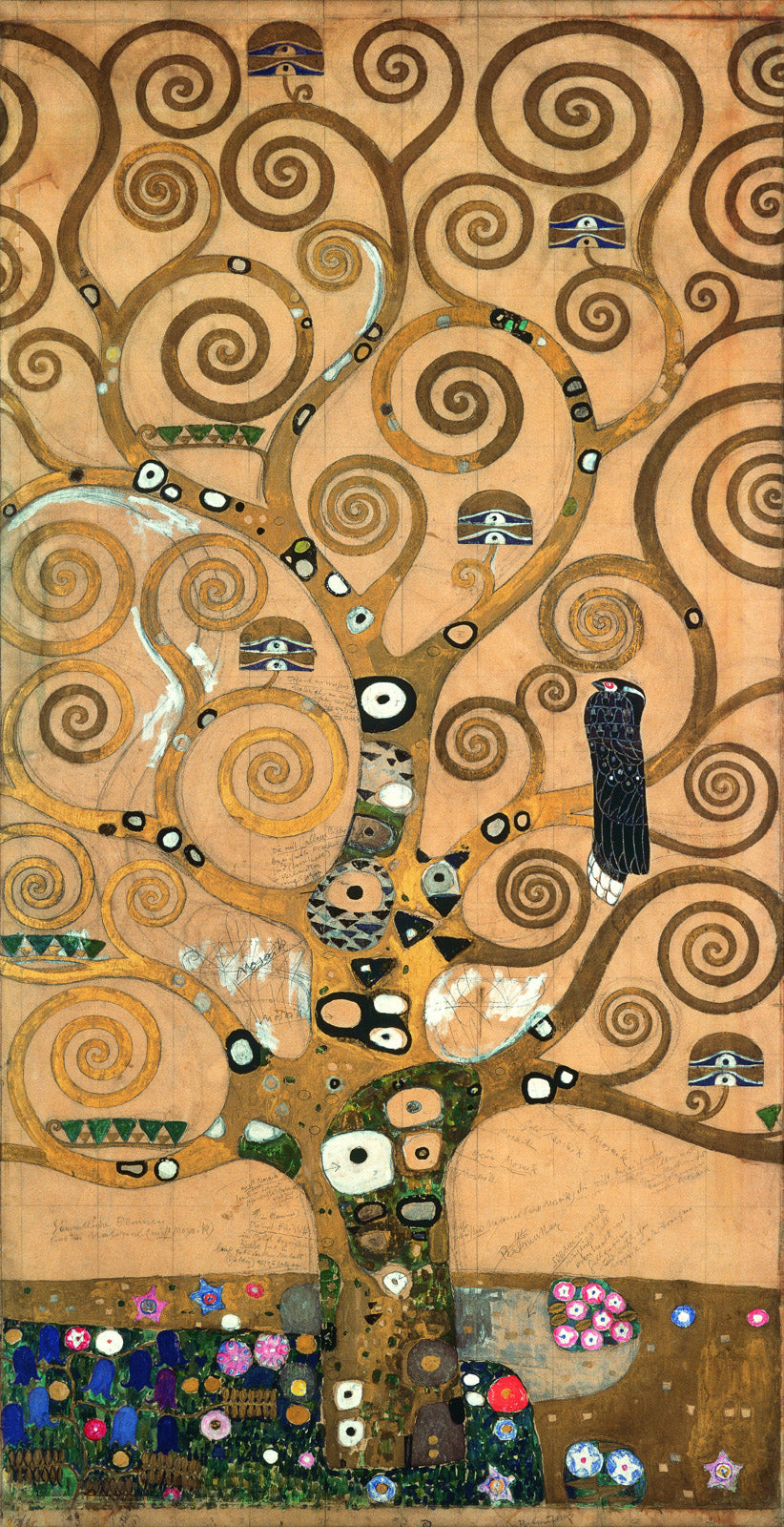 The Tree of Life — Gold Art Nouveau canvas wall art by Gustav Klimt