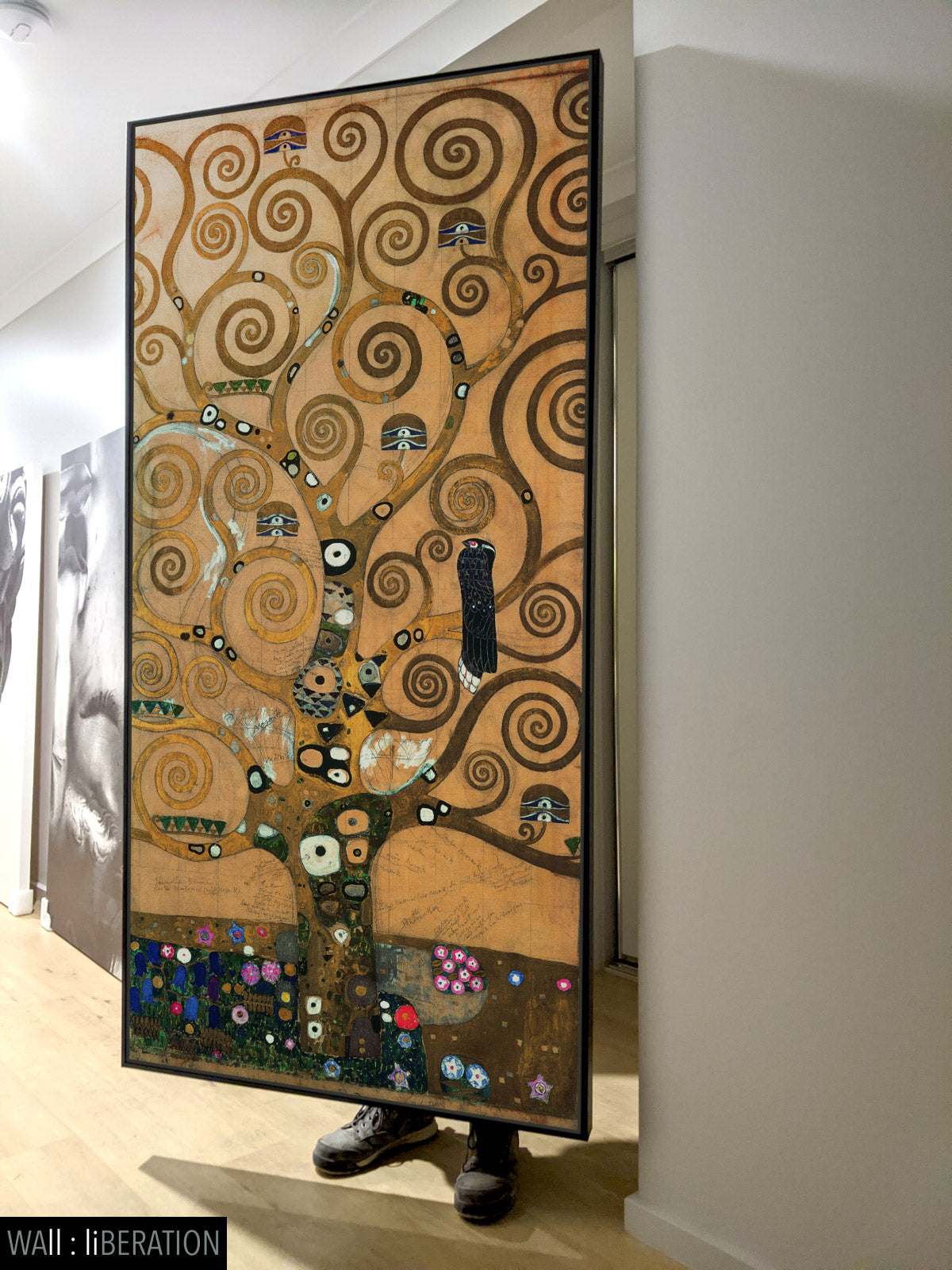 The Tree of Life canvas — close-up detail of the framed canvas print
