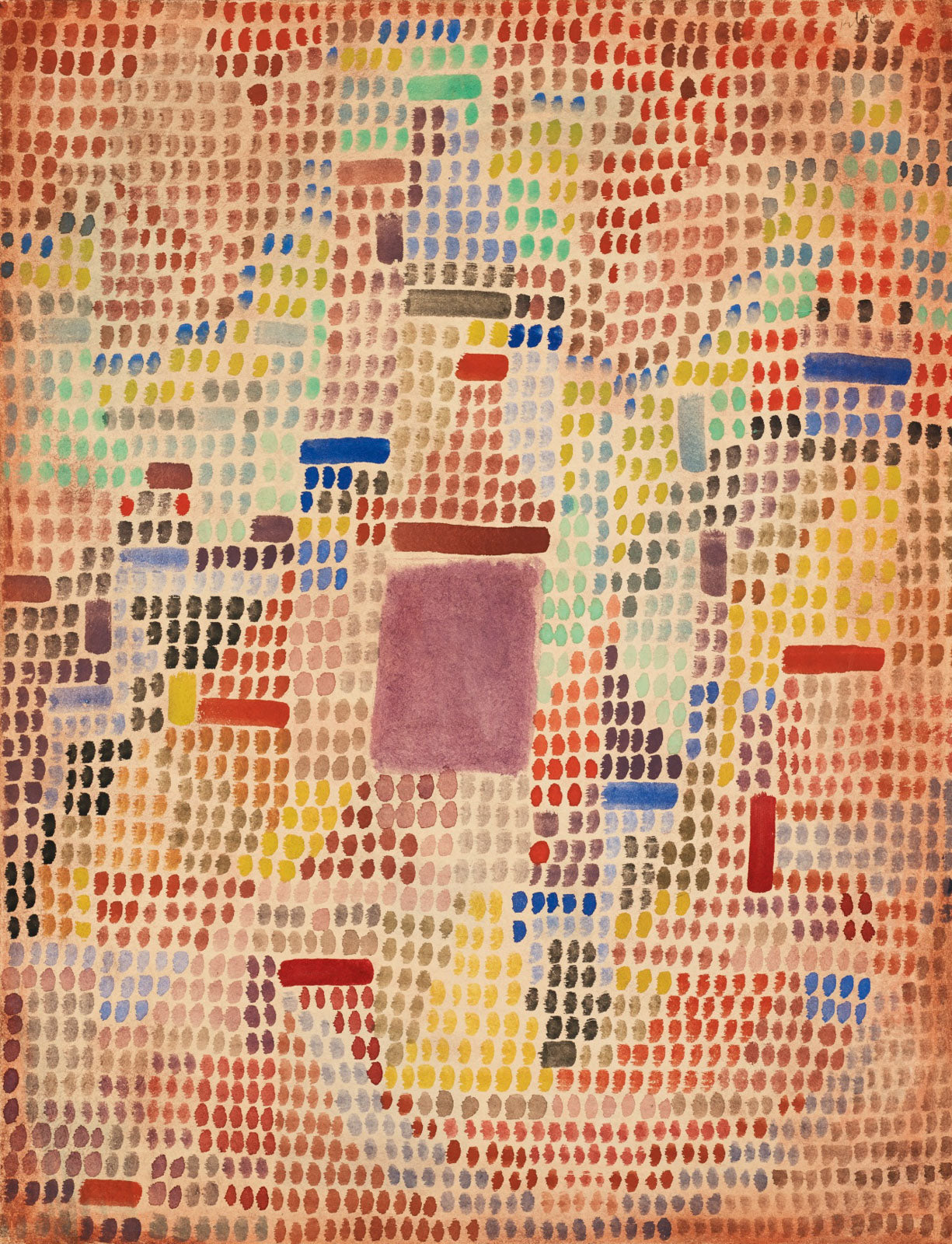 Mit dem Eingang (With the Entrance) — Abstract canvas wall art by Paul Klee