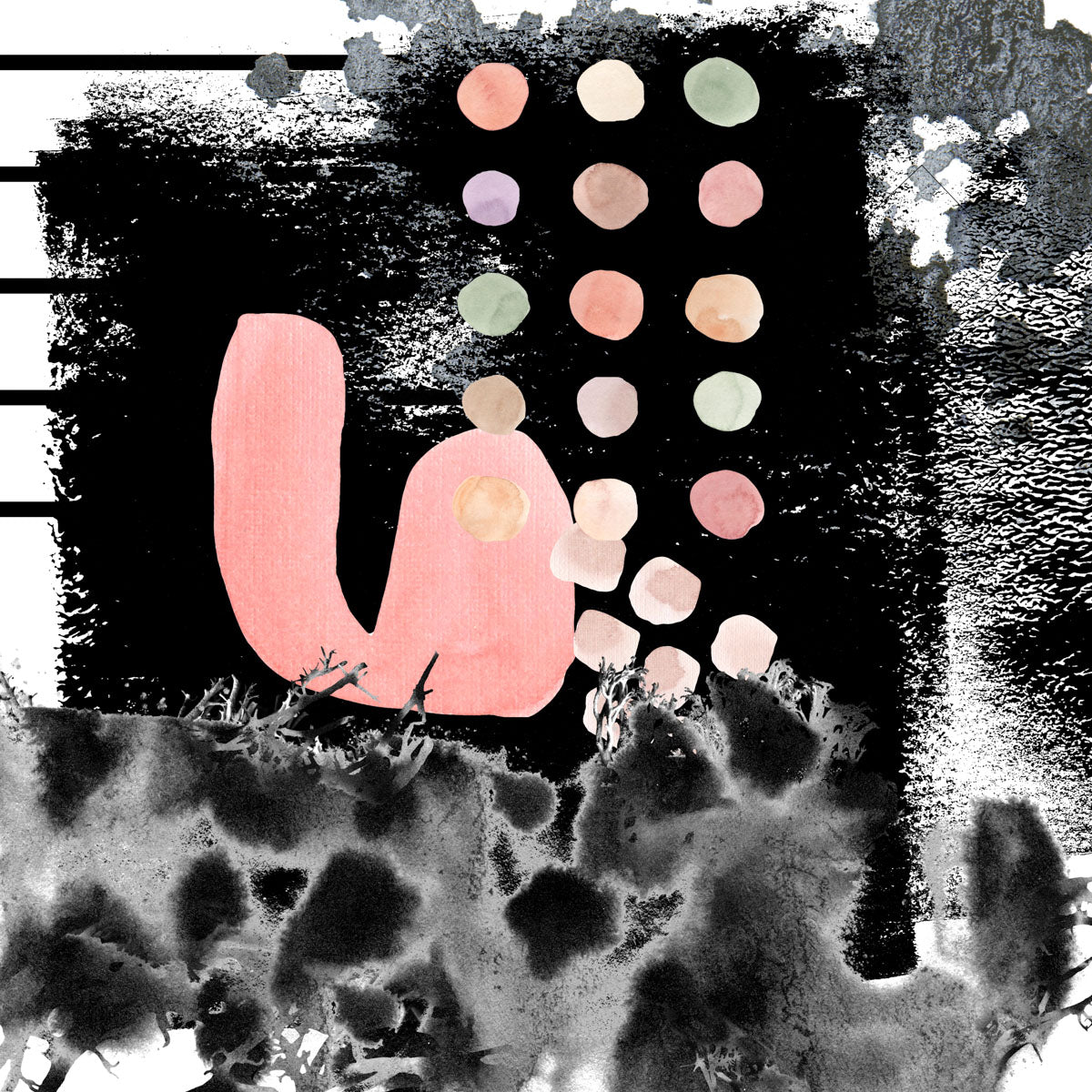 Between You and Me — Large Modern canvas wall art