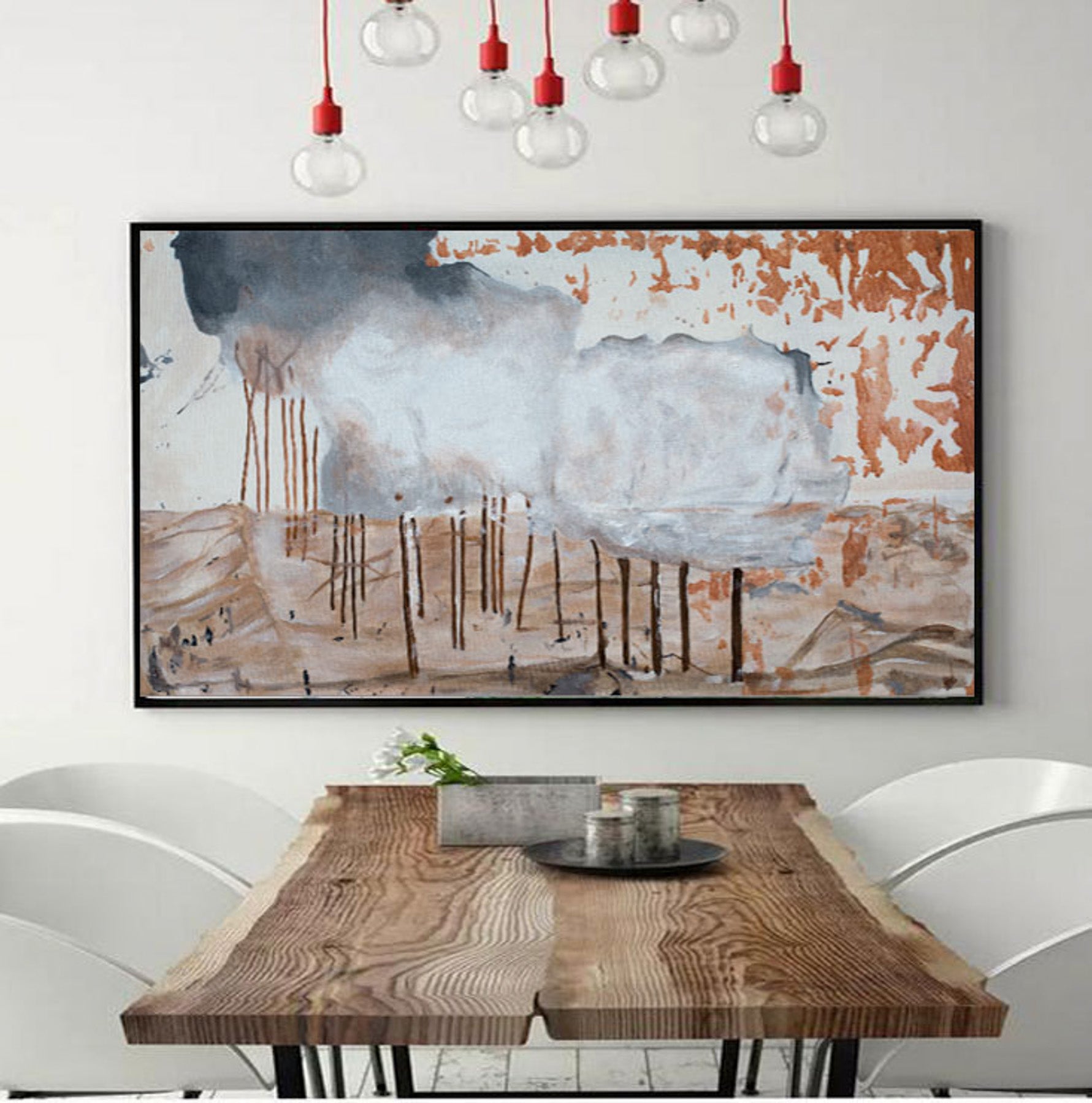 The World Lately Abstract canvas wall art (view 5)