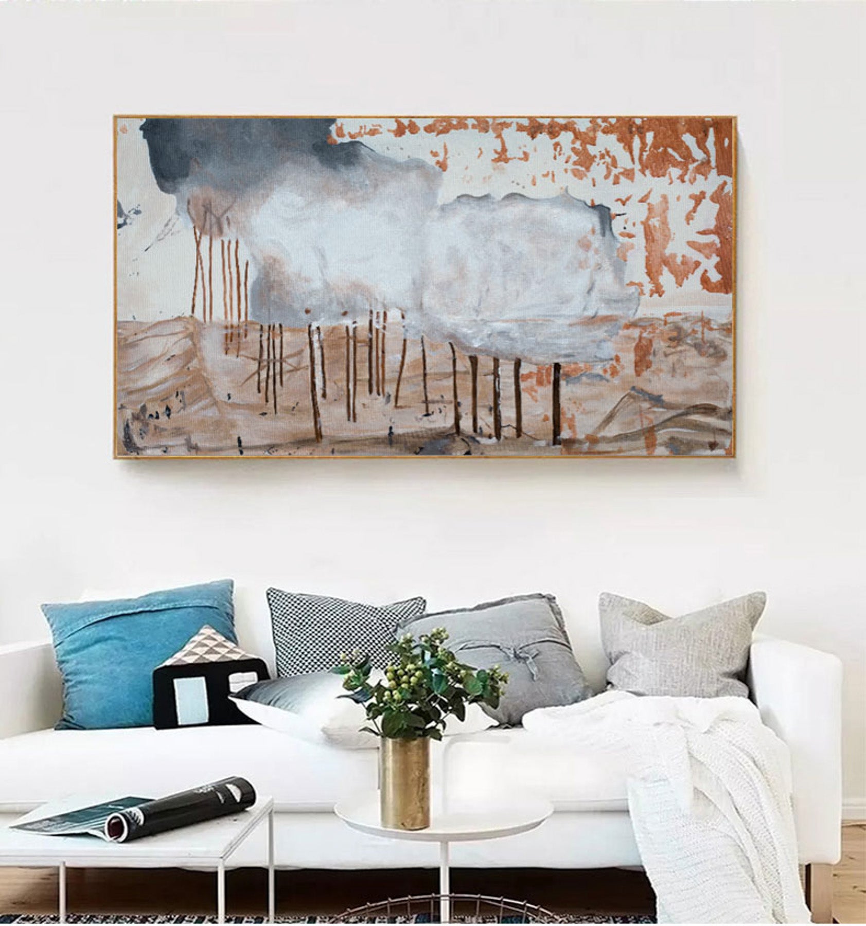 The World Lately Abstract canvas wall art (view 6)