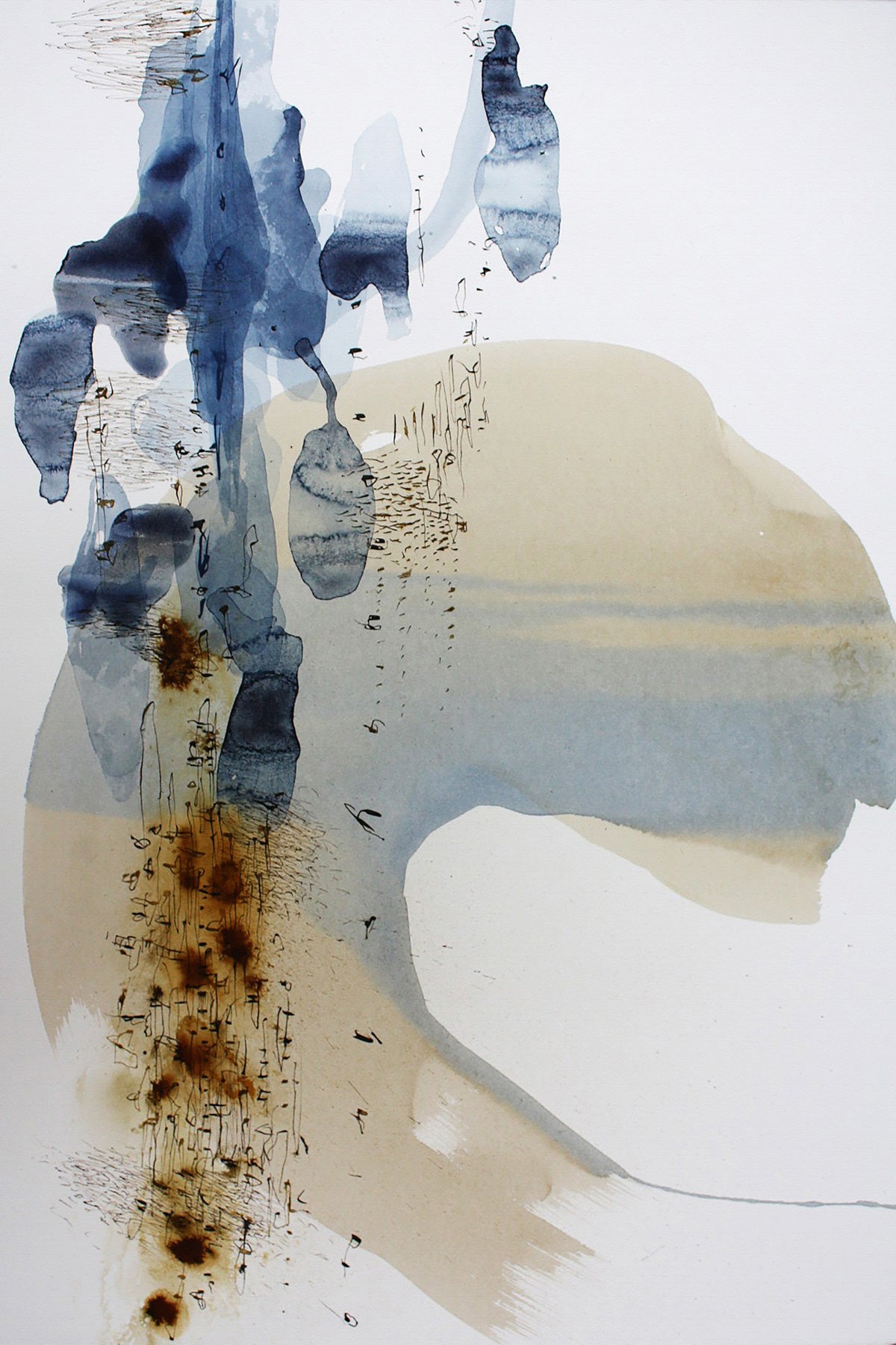 Ink Space — Large Scale Abstract canvas wall art