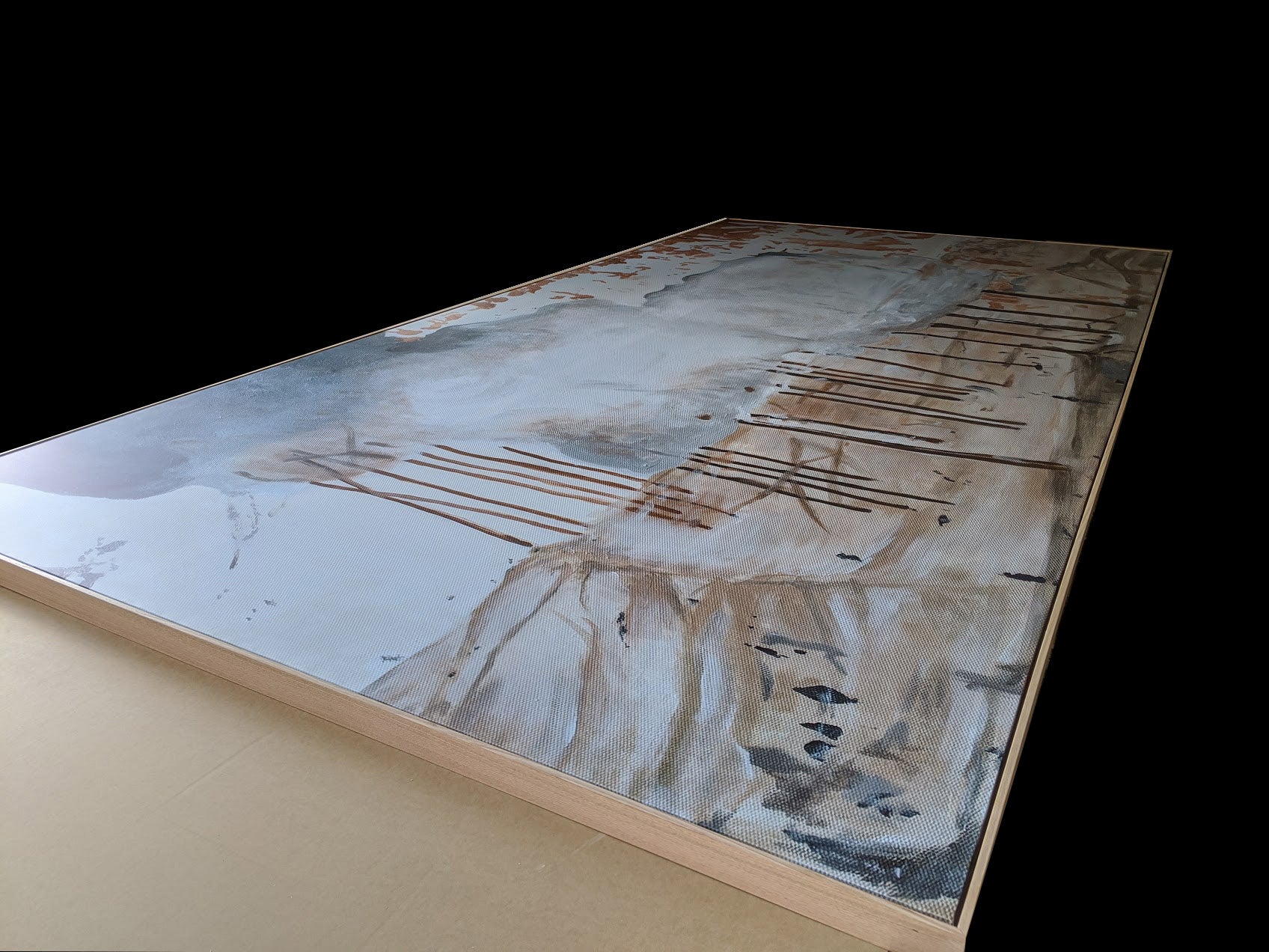 The World Lately Abstract canvas wall art (view 4)